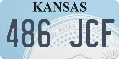 KS license plate 486JCF