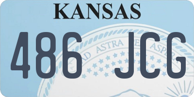 KS license plate 486JCG