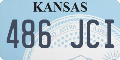 KS license plate 486JCI