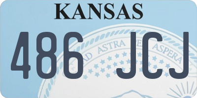 KS license plate 486JCJ