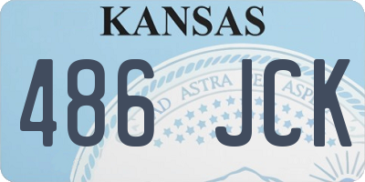 KS license plate 486JCK