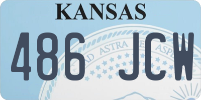 KS license plate 486JCW