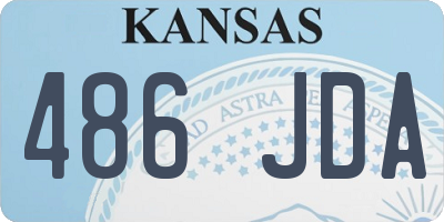 KS license plate 486JDA