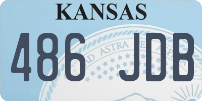 KS license plate 486JDB