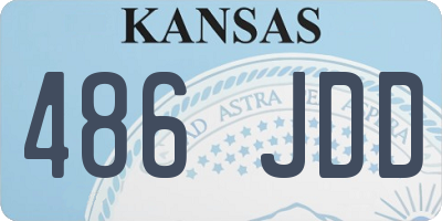 KS license plate 486JDD