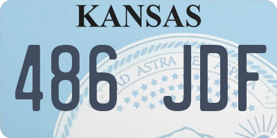 KS license plate 486JDF