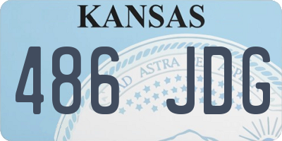 KS license plate 486JDG
