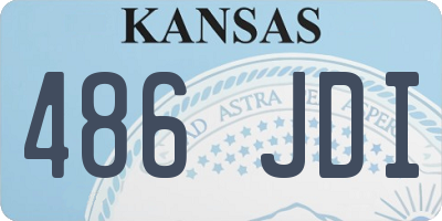 KS license plate 486JDI