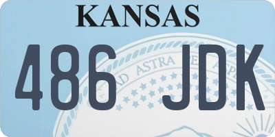 KS license plate 486JDK