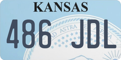 KS license plate 486JDL