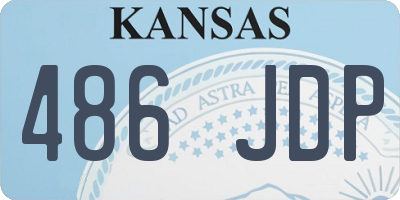 KS license plate 486JDP