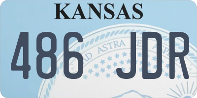 KS license plate 486JDR
