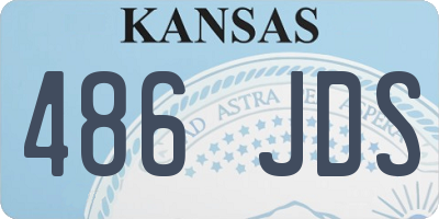 KS license plate 486JDS