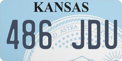 KS license plate 486JDU
