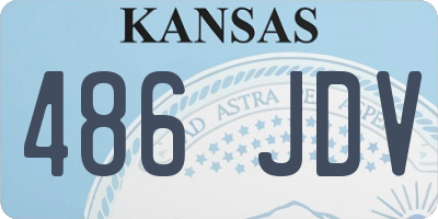 KS license plate 486JDV