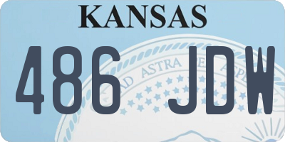 KS license plate 486JDW