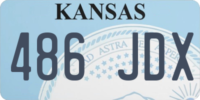 KS license plate 486JDX