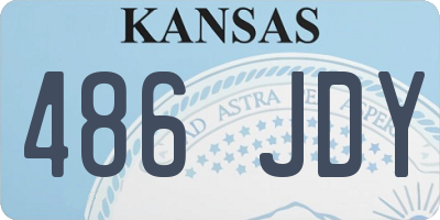 KS license plate 486JDY