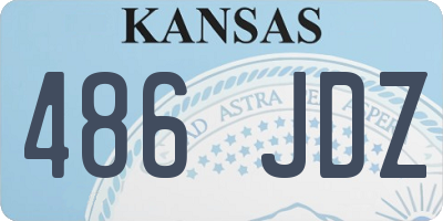 KS license plate 486JDZ