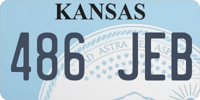 KS license plate 486JEB