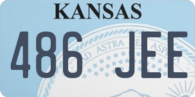 KS license plate 486JEE