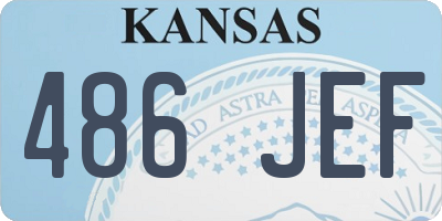 KS license plate 486JEF