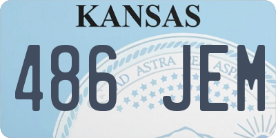 KS license plate 486JEM