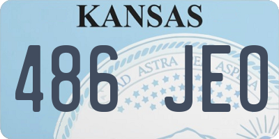 KS license plate 486JEO