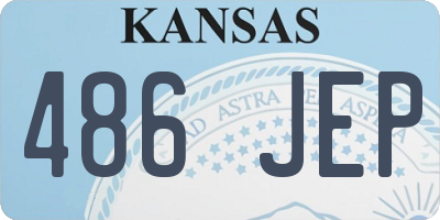 KS license plate 486JEP