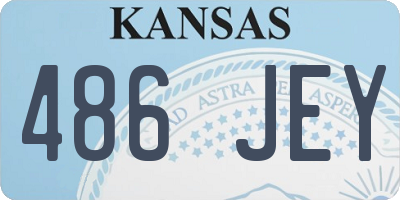 KS license plate 486JEY