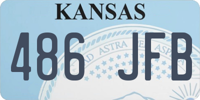 KS license plate 486JFB