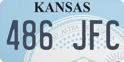 KS license plate 486JFC