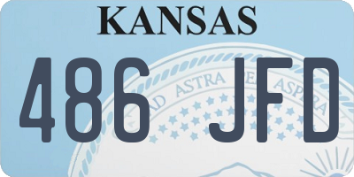 KS license plate 486JFD