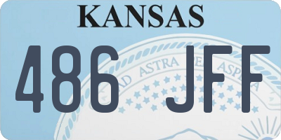 KS license plate 486JFF