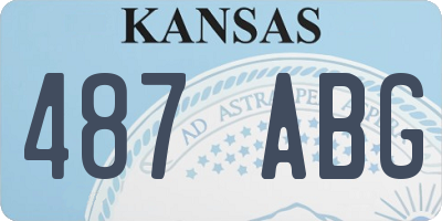 KS license plate 487ABG