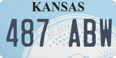 KS license plate 487ABW