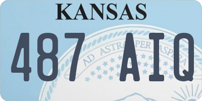 KS license plate 487AIQ