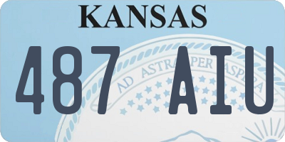 KS license plate 487AIU