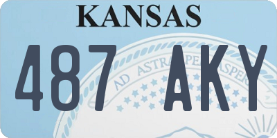 KS license plate 487AKY