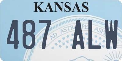 KS license plate 487ALW