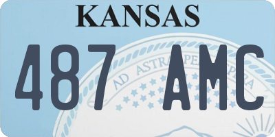 KS license plate 487AMC