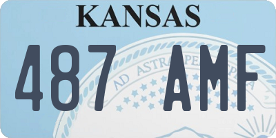 KS license plate 487AMF