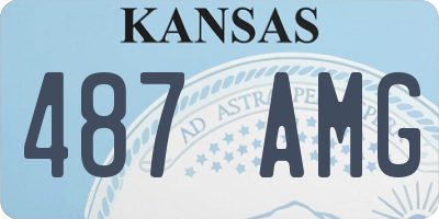 KS license plate 487AMG