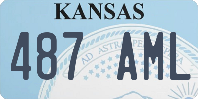 KS license plate 487AML
