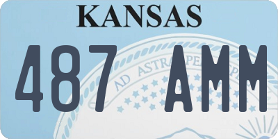 KS license plate 487AMM