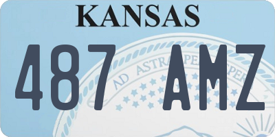 KS license plate 487AMZ
