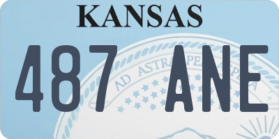 KS license plate 487ANE