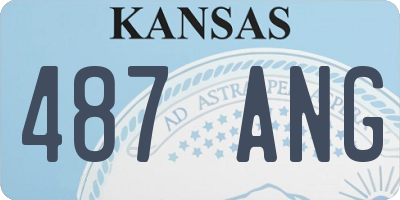 KS license plate 487ANG