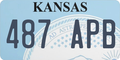 KS license plate 487APB