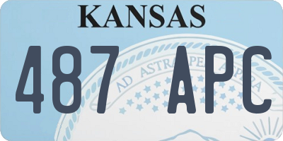 KS license plate 487APC